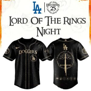 Los Angeles Dodgers The Lord of The Rings 2026 Baseball Game Jersey