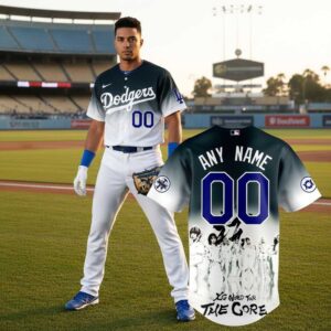 Los Angeles Dodgers XG The Core Tour 2026 Custom Baseball Jersey Los Angeles Dodgers XG The Core Tour 2026 Custom Baseball Jersey