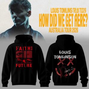 Louis Tomlinson How Did We Get Here Tour 2026 Black Hoodie