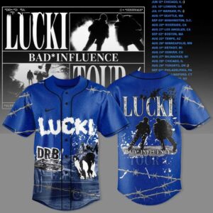 Lucki Bad Influence Tour 2026 Deadboylife Baseball Jersey