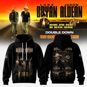 Luke Bryan Jason Aldean Double Down Tour 2026 Desert Highway Hoodie
