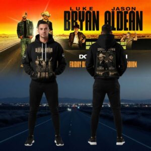 Luke Bryan Jason Aldean Double Down Tour 2026 Desert Highway Hoodie