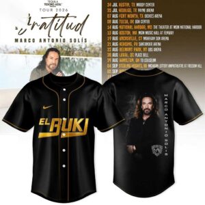 Marco Antonio Solís Gratitud Tour 2026 Baseball Jersey