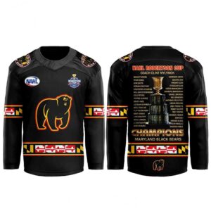 Maryland Black Bears x Robertson Cup Champions 2026 Hockey Jersey