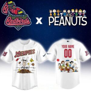 Memphis Redbirds Peanuts Night MiLB 2026 Custom Baseball Jersey