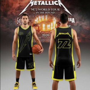 Metallica M72 World Tour 2026 Basketball Jersey