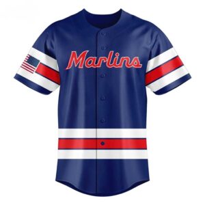 Miami Marlins Heritage Celebration Series 250th USA Celebration Jersey