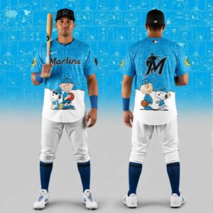 Miami Marlins Peanuts Game Night 2026 Classic Baseball Jersey