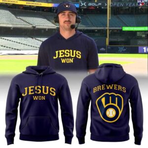 Milwaukee Brewers Jesus Won 2026 Tee Hoodie