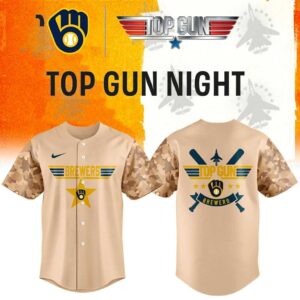 Milwaukee Brewers Top Gun Night 2026 Baseball Jersey Milwaukee Brewers Top Gun Night 2026 Baseball Jersey