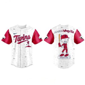 Minnesota Twins Diary Of A Wimpy Kid Baseball Night 2026 Jersey