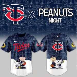 Minnesota Twins Peanuts Game Night 2026 Classic Baseball Jersey