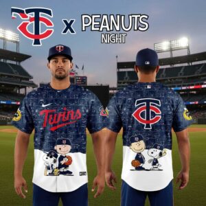 Minnesota Twins Peanuts Game Night 2026 Classic Baseball Jersey