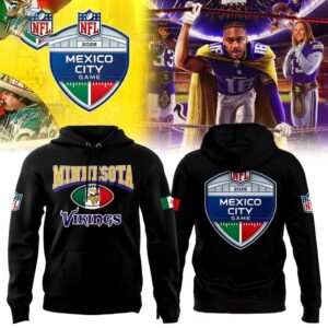 Minnesota Vikings 2026 NFL Mexico City Game Celebrating Tee Hoodie