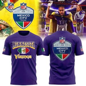 Minnesota Vikings 2026 NFL Mexico City Game Celebrating Tee Hoodie