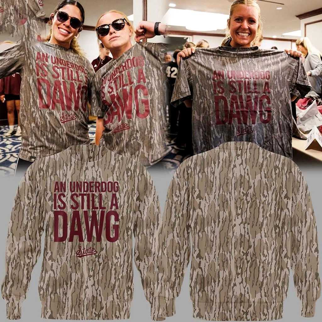 Mississippi State Bulldogs Softball 2026 An Underdog Is Still A Dawg Tee Hoodie Mississippi State Bulldogs Softball 2026 An Underdog Is Still A Dawg Tee Hoodie