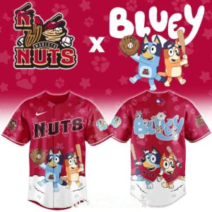 Modesto Nuts Bluey Night Minor League Game 2026 Baseball Jersey