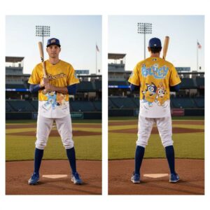 Montgomery Biscuits Bluey Night 2026 Minor Game Baseball Jersey