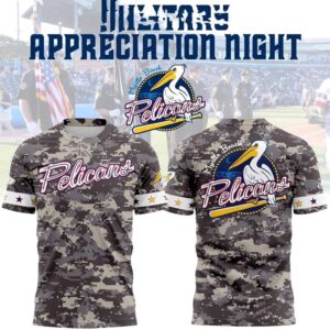 Myrtle Beach Pelicans 2026 Military Appreciation Night Tee Hoodie