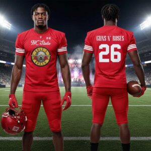 NC State Football Guns N' Roses World Tour 2026 Jersey Edition