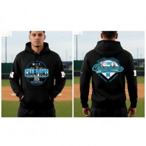 Nebraska Cornhuskers Softball 2026 BIG TEN TOURNAMENT CHAMPIONS Black Hoodie