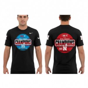 Nebraska Cornhuskers Softball 2026 BIG TEN TOURNAMENT CHAMPIONS Black Hoodie