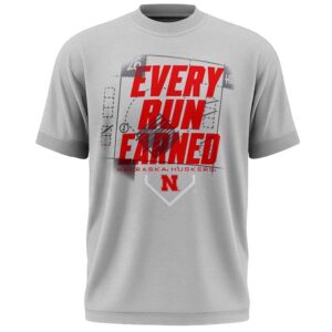 Nebraska Huskers Softball 2026 Every Run Earned T Shirt