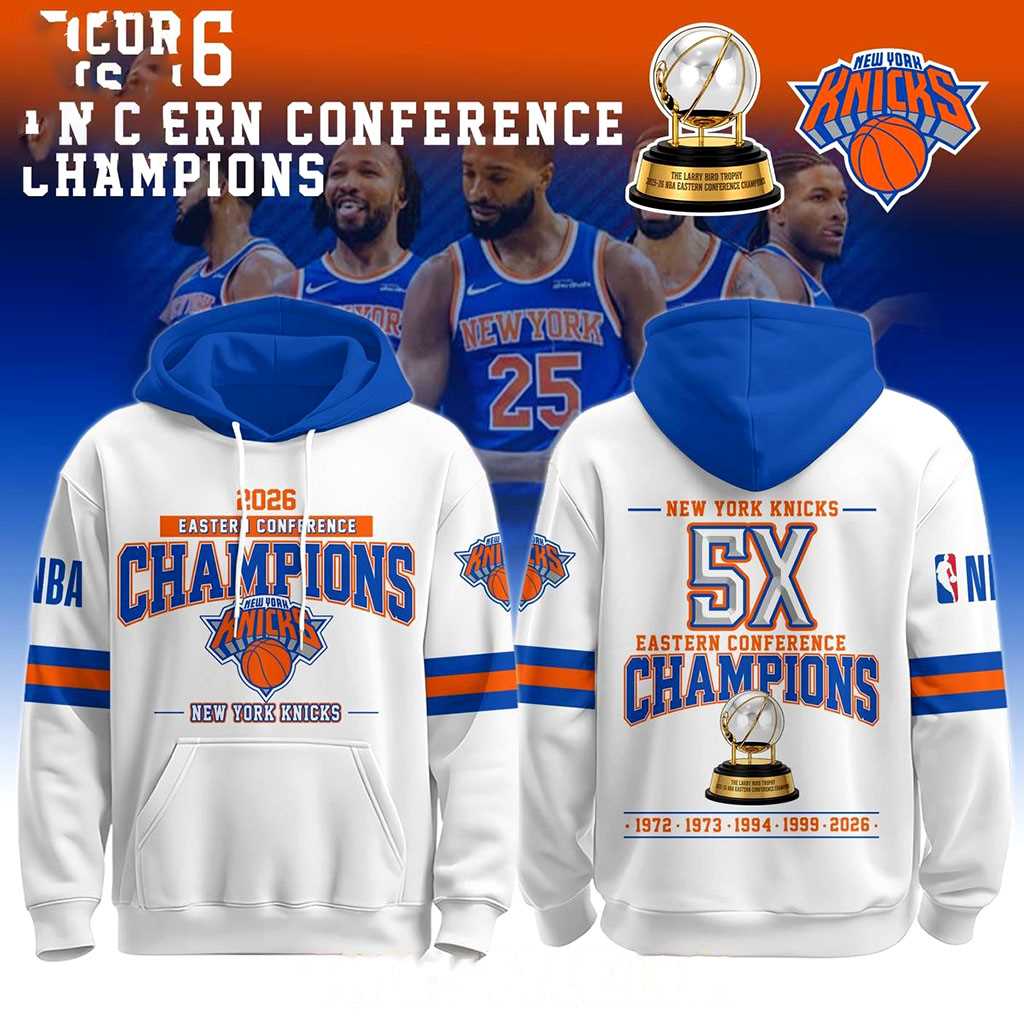 New York Knicks 2026 Eastern Conference Champions Basketball Hoodie Shirt New York Knicks 2026 Eastern Conference Champions Basketball Hoodie Shirt
