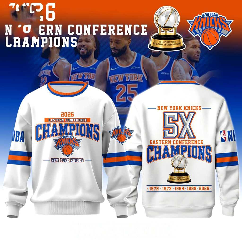 New York Knicks 2026 Eastern Conference Champions Basketball Hoodie Shirt New York Knicks 2026 Eastern Conference Champions Basketball Hoodie Shirt