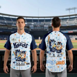 New York Yankees Bluey Bingo 2026 Baseball Jersey