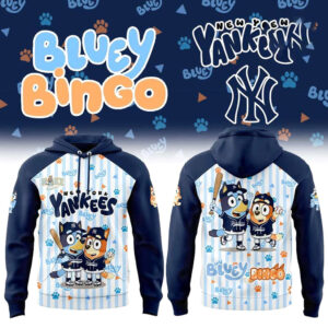 New York Yankees Bluey Bingo 2026 Hoodie
