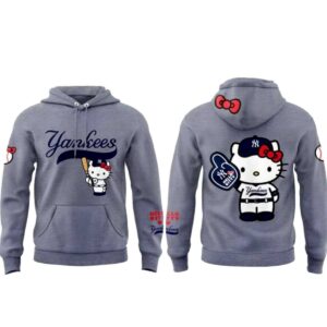 New York Yankees Hello Kitty Night 2026 Gray Hoodie