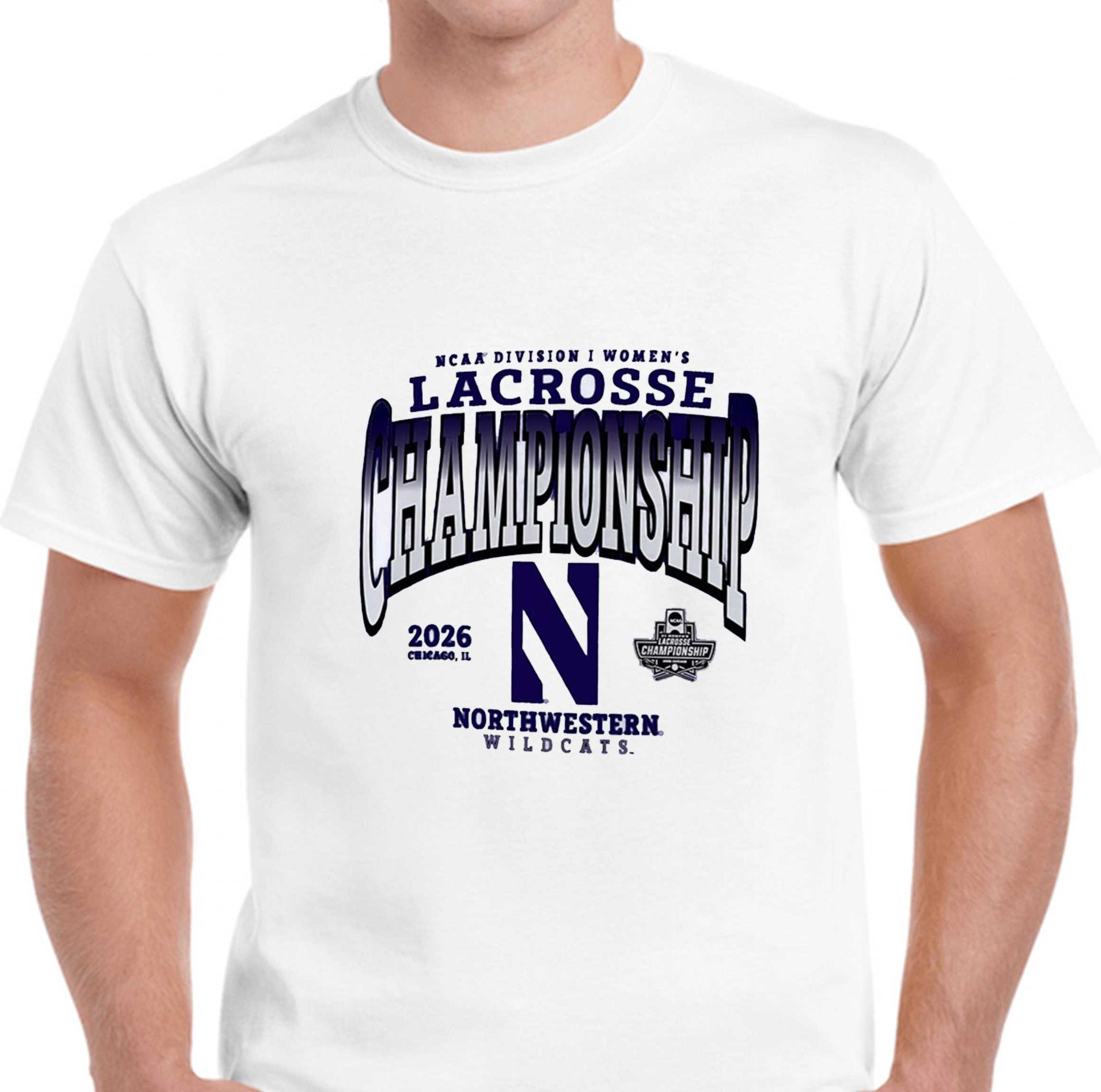 Northwestern Wildcats NCAA Division I Womens Lacrosse Championship 2026 Tee Northwestern Wildcats NCAA Division I Womens Lacrosse Championship 2026 Tee