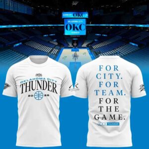 Oklahoma City Thunder 2026 NBA Playoffs Game White Hoodie