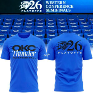 Oklahoma City Thunder 2026 Playoffs Round 2 Tee Hoodie
