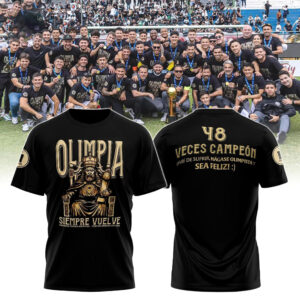 Olimpia Siempre Vuelve 48 Veces Campeón 2026 Tee Hoodie