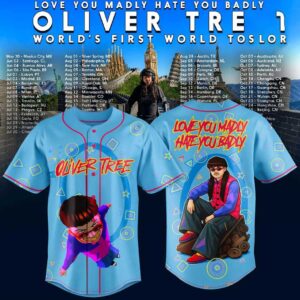 Oliver Tree World's First World Tour Baseball Jersey