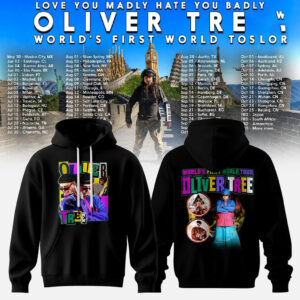 Oliver Tree World's First World Tour Black Hoodie