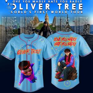 Oliver Tree World's First World Tour Love You Madly Hate You Badly 2026 Baseball Jersey