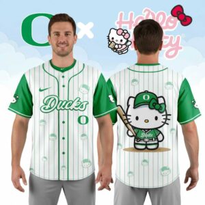 Oregon Ducks Hello Kitty Soft Girl Aesthetic Jersey