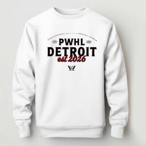 PWHL Detroit Est 2026 Professional Womens Hockey League Shirt