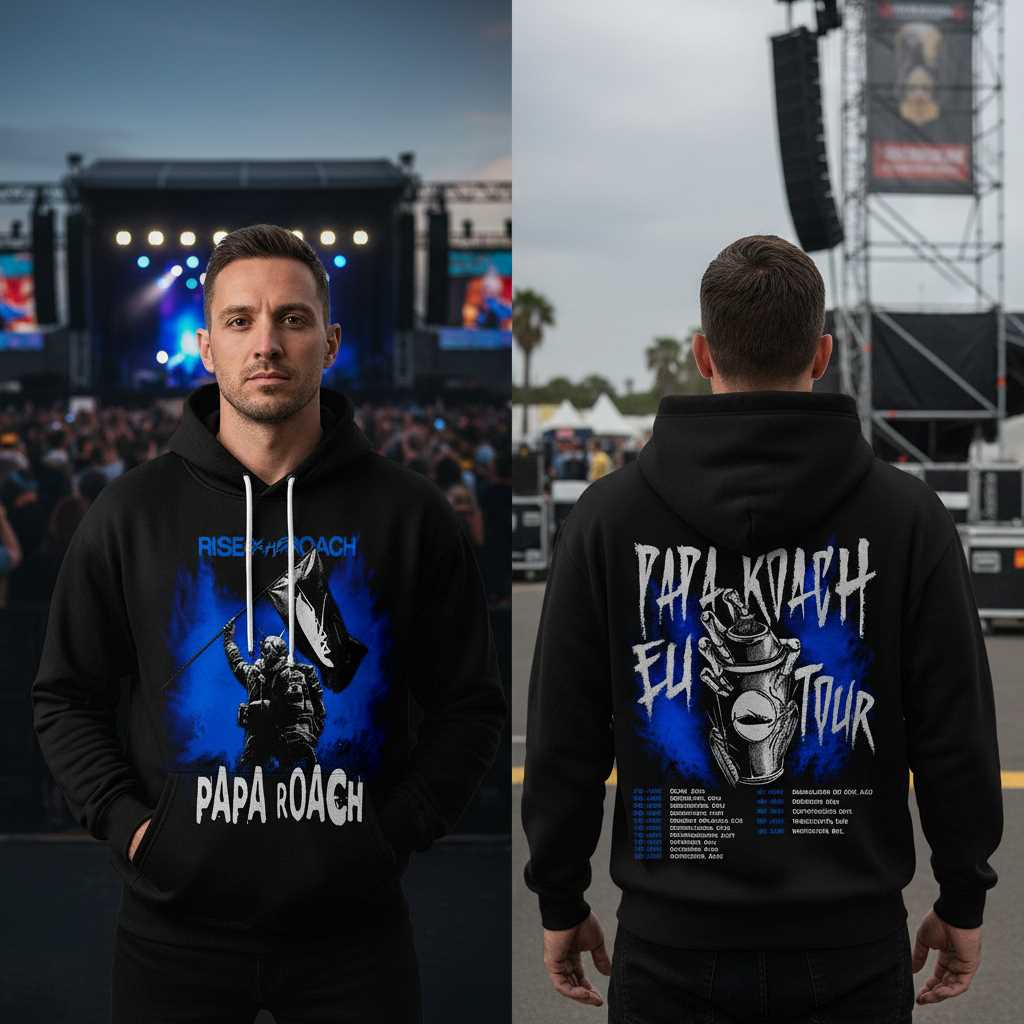 Papa Roach EU TOUR 2026 Hoodie Papa Roach EU TOUR 2026 Hoodie