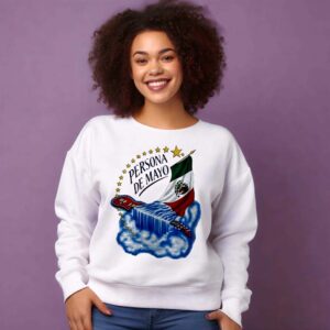 Persona de Mayo Mexican flag Guitar Waterfall Stars Shirt