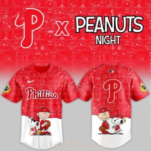 Philadelphia Philles Peanuts Game Night 2026 Classic Baseball Jersey