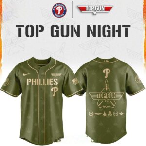 Philadelphia Phillies Top Gun 2026 Comeback Night Baseball Jersey