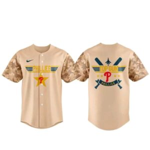 Philadelphia Phillies Top Gun Night 2026 Baseball Jersey