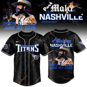 Post Malone Live in Nashville 2026 Jersey