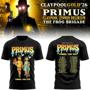Primus Claypool Gold Tour 2026 T Shirt