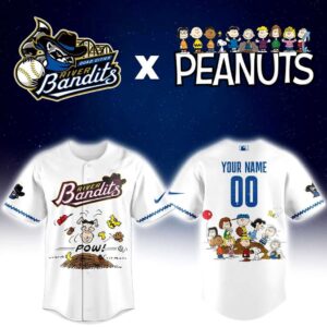 Quad Cities River Bandits Peanuts Night Custom Jersey