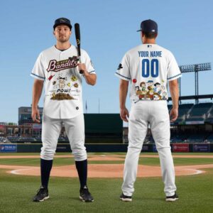 Quad Cities River Bandits Peanuts Night Custom Jersey Quad Cities River Bandits Peanuts Night Custom Jersey